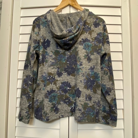 𝅺ANGELA made in Italy long sleeve hooded shirt size L - Picture 4 of 6